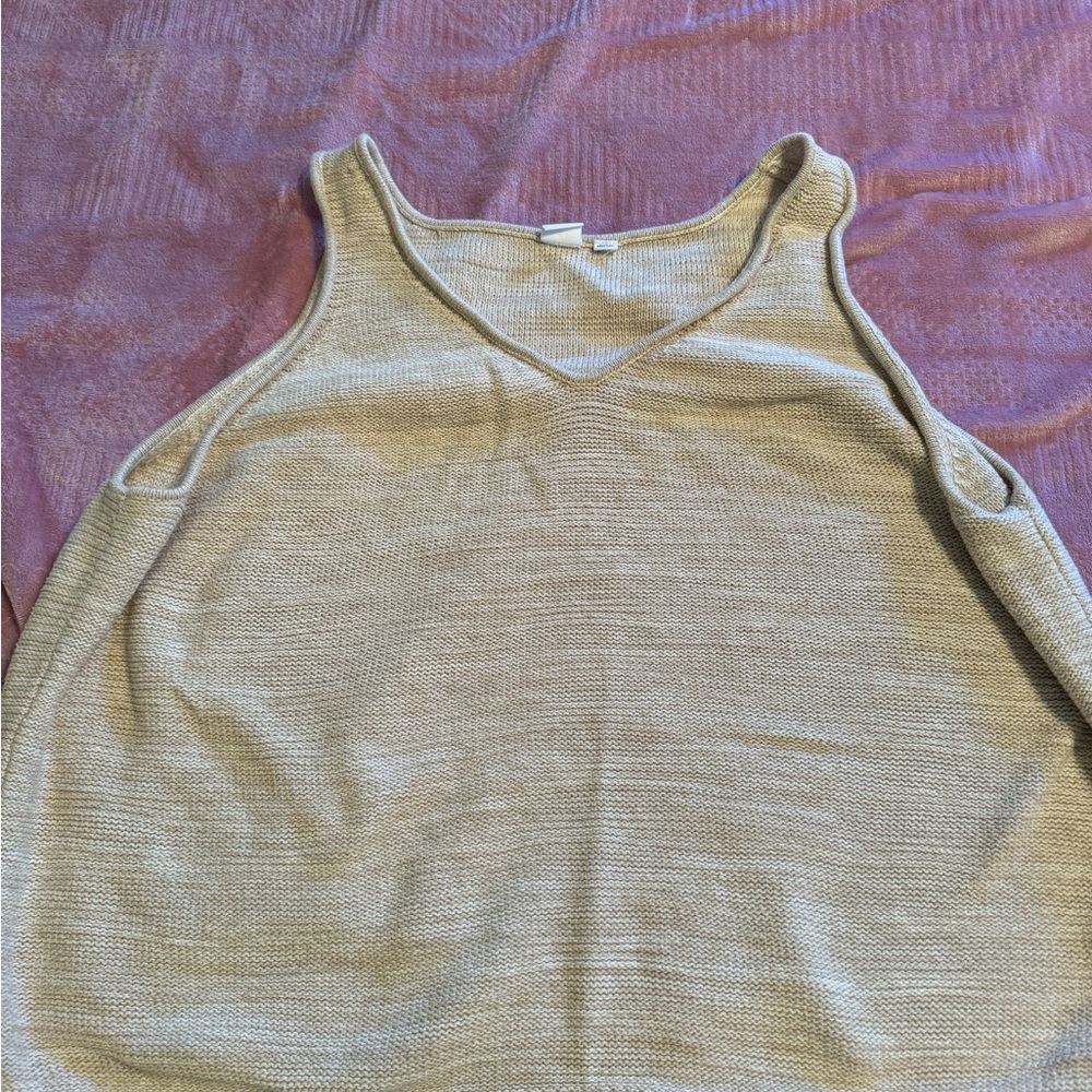 GAP Tan Cream Sleeveless Tank Top